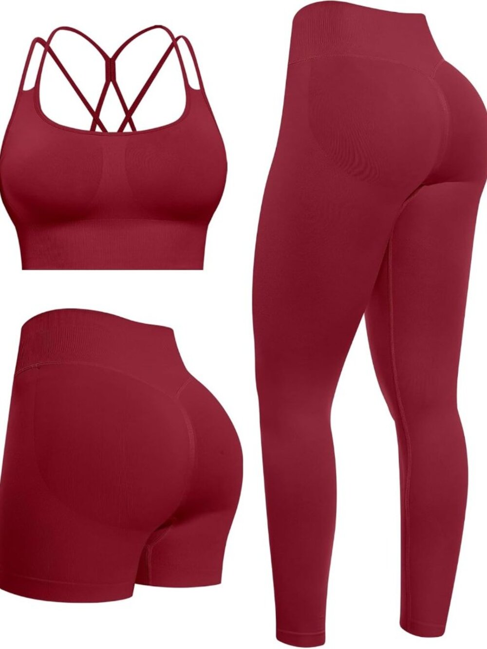 Butt Lifting Workout Sets for Women - Seamless Activewear, Leggings